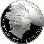 500 Pounds - Elizabeth II Longest Reign; Silver Proof obverse image