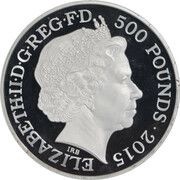 500 Pounds - Elizabeth II Winston Churchill; Silver Proof obverse image