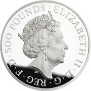 500 Pounds - Elizabeth II Year of the Monkey; Silver Proof obverse image