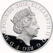 500 Pounds - Elizabeth II Queen's 90th Birthday; Silver Proof obverse image
