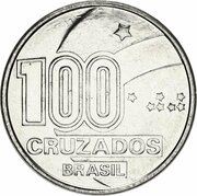 100 Cruzados Abolition of Slavery, man reverse image
