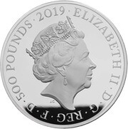500 Pounds - Elizabeth II Queen Victoria and Prince Albert; Silver Proof obverse image