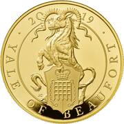 500 Pounds - Elizabeth II Yale of Beaufort; Gold Proof, United Kingdom, 2019 reverse image