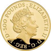 500 Pounds - Elizabeth II Year of the Rat; Gold Proof obverse image