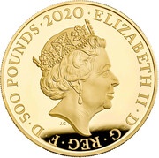 500 Pounds - Elizabeth II Elton John; Gold Proof obverse image