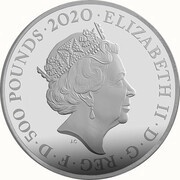 500 Pounds - Elizabeth II James Bond; Silver Proof obverse image