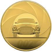 500 Pounds - Elizabeth II James Bond; Gold Proof, United Kingdom, 2020 reverse image