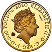 500 Pounds - Elizabeth II The band Queen; Royal Mint Trial obverse image