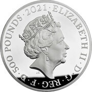 500 Pounds - Elizabeth II Prince Philip, Silver Proof obverse image