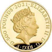 500 Pounds - Elizabeth II Prince Philip, Gold Piedfort obverse image