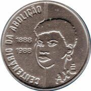 100 Cruzados PROVA - Abolition of Slavery, woman obverse image
