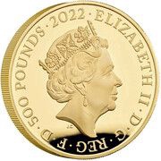 500 Pounds - Elizabeth II George I; Gold Proof obverse image