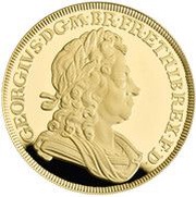500 Pounds - Elizabeth II George I; Gold Proof, United Kingdom, 2022 reverse image