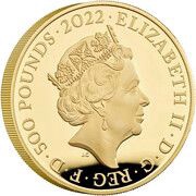 500 Pounds - Elizabeth II London; Gold Proof obverse image