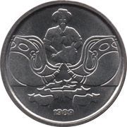 1 Centavo Cowboy, Brazil, 1989-1990 reverse image