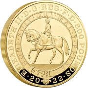500 Pounds - Elizabeth II Platinum Jubilee; Gold Proof obverse image