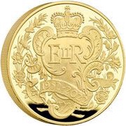 500 Pounds - Elizabeth II Platinum Jubilee; Gold Proof, United Kingdom, 2022 reverse image