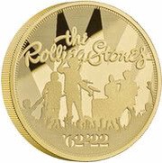 500 Pounds - Elizabeth II The Rolling Stones; Gold Proof, United Kingdom, 2022 reverse image
