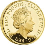 500 Pounds - Elizabeth II Seymour Panther; Gold Proof obverse image