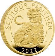 500 Pounds - Elizabeth II Seymour Panther; Gold Proof, United Kingdom, 2022 reverse image