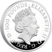 500 Pounds - Elizabeth II Seymour Panther; Silver Proof obverse image
