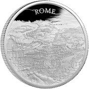 500 Pounds - Elizabeth II Rome; Silver Proof, United Kingdom, 2022 reverse image