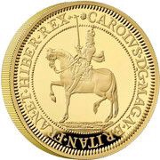 500 Pounds - Charles III Charles I; Gold Proof, United Kingdom, 2023 reverse image