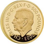 500 Pounds - Charles III Henry VIII; Gold Proof obverse image