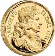 500 Pounds - Charles III Petition Crown, Portrait; Gold Proof, United Kingdom, 2023 reverse image