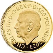 500 Pounds - Charles III Petition Crown, Shields; Gold Proof obverse image