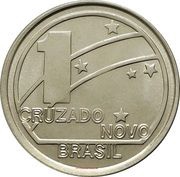 1 Cruzado Novo Anniversary of the Republic obverse image