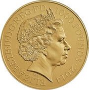 1000 Pounds - Elizabeth II World War I; Gold Proof obverse image