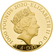 1000 Pounds - Elizabeth II The band Queen; Gold Proof obverse image