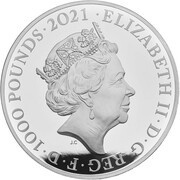 1000 Pounds - Elizabeth II Prince Philip, Silver Proof obverse image