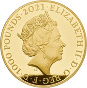 1000 Pounds - Elizabeth II The Who; Gold Proof obverse image
