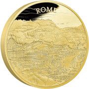 1000 Pounds - Elizabeth II Rome; Gold Proof, United Kingdom, 2022 reverse image