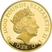 1000 Pounds - Elizabeth II Seymour Panther; Gold Proof obverse image