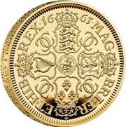 1000 Pounds - Charles III Petition Crown, Shields; Gold Proof, United Kingdom, 2023 reverse image