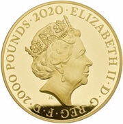 2000 Pounds - Elizabeth II The Three Graces; Gold Proof obverse image
