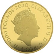 2000 Pounds - Elizabeth II James Bond; Gold Proof obverse image