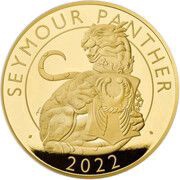 2000 Pounds - Elizabeth II Seymour Panther; Gold Proof, United Kingdom, 2022 reverse image