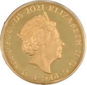 5000 Pounds - Elizabeth II James Bond; Gold Proof obverse image