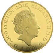 7000 Pounds - Elizabeth II James Bond; Gold Proof obverse image