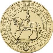 7000 Pounds - Elizabeth II Platinum Jubilee; Gold Proof obverse image