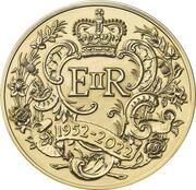 7000 Pounds - Elizabeth II Platinum Jubilee; Gold Proof, United Kingdom, 2022 reverse image