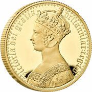 10000 Pounds - Elizabeth II Gothic Crown Portrait; Gold Proof, United Kingdom, 2021 reverse image