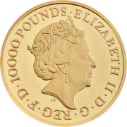 10000 Pounds - Elizabeth II The Queen's Beasts Completer; Gold Proof obverse image