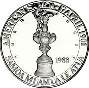 5 Dollars America's Cup obverse image