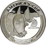 5 Dollars America's Cup reverse image