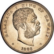 1 Dollar - Kalākaua I obverse image